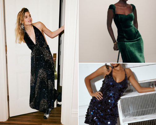 Stunning dresses for winter cover photo collage