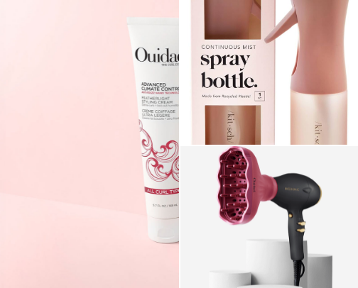 hair products for a low maintenance type 2B girl cover photo collage