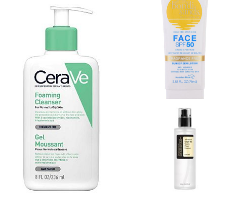 Affordable skincare faves cover photo collage