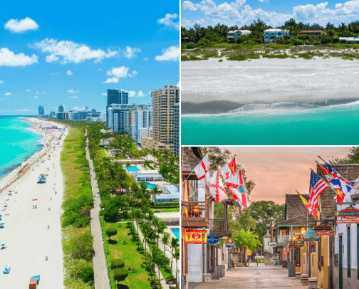 My Favorite Florida Destinations cover photo collage
