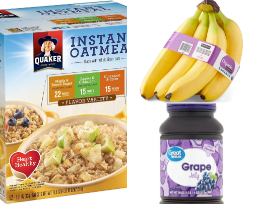 $20 Budget High-Calorie Grocery Staples (Cheap Foods Under $5 Each for Weight Gain) cover photo collage