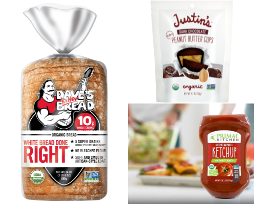 Simple ingredient foods and snacks cover photo collage