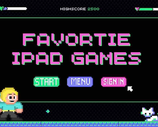 iPad/iPhone Mobile Games cover photo collage