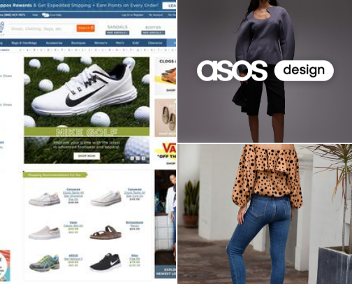 Shopping cover photo collage