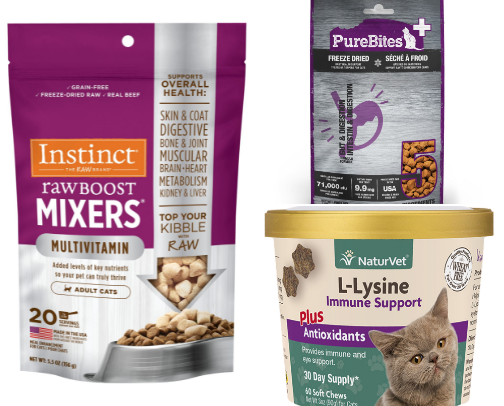 Toppers & Supplements for Cats!🍤 cover photo collage