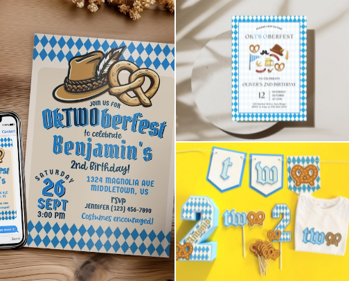 okTWOberfest Birthday Theme 🍂🥨🍺 cover photo collage