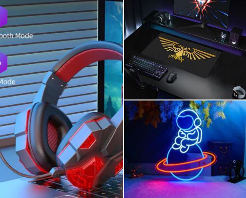 🟠GAMING equipment🟠 cover photo collage