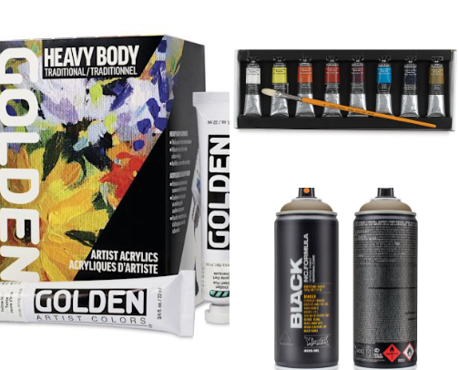 Quality paints and supplies that will last cover photo collage