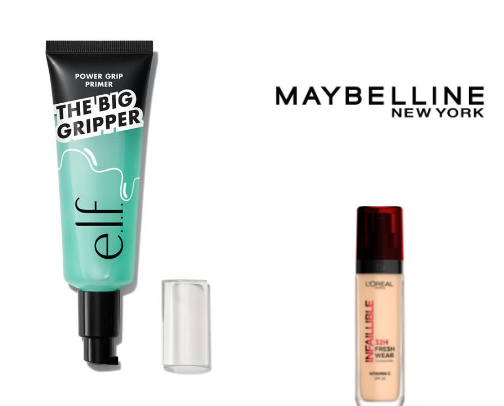 Oily & acne prone safe makeup/skincare products tested by me cover photo collage