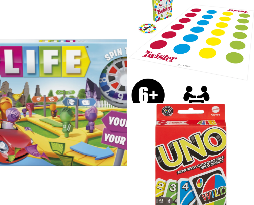 Family Fun and Games cover photo collage