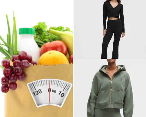 weight loss and  health cover photo collage