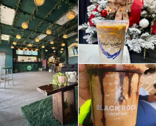 Coffee shops in Willis & Conroe TX cover photo collage