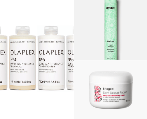 Hair products cover photo collage