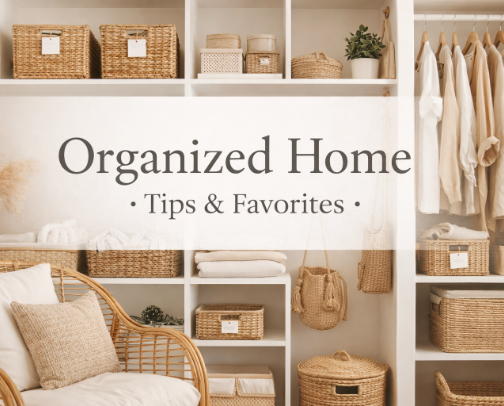 Curating Calm: My Favorite Home Organization Finds cover photo collage