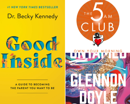 Books & Podcasts That Made Me a Better Mom & Person cover photo collage