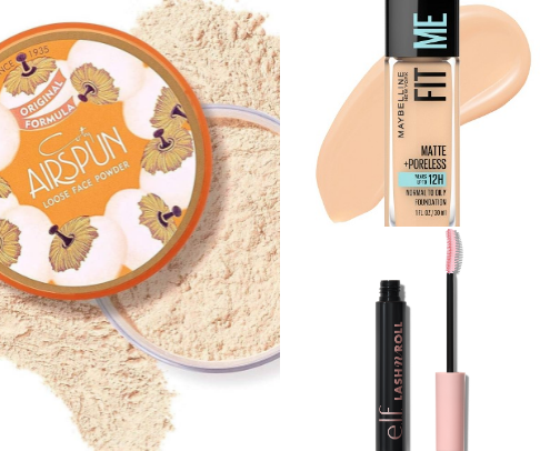 Drugstore makeup I’ll always buy again! cover photo collage