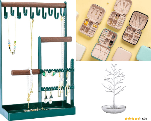 jewerly organizers cover photo collage