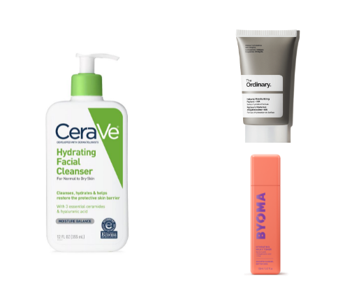 Non-harsh Skincare Products cover photo collage