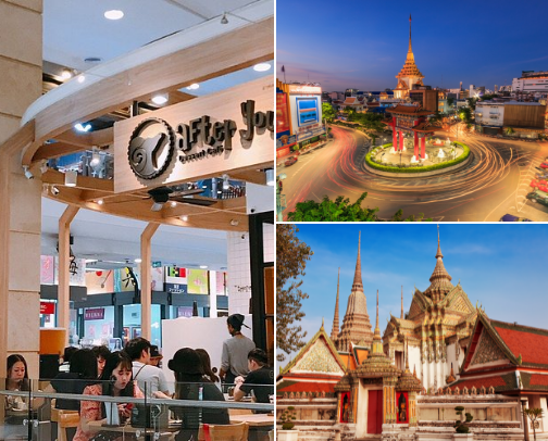 Travel & Local: Bangkok Aesthetic Spots 🇹🇭✨ (Cafés, Food & Must-Visit Places) cover photo collage