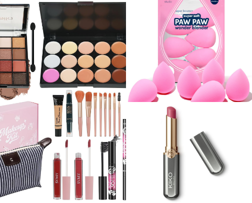 Level up your beauty routine cover photo collage