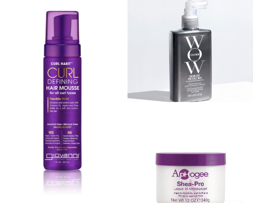 Curly Hair Products cover photo collage