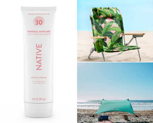 Beach necessities from a girl who lives at the beach cover photo collage