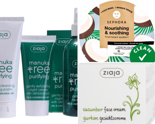 Skincare routine cover photo collage