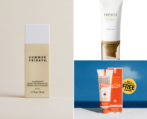 summertime beauty recs☀️🪞💄⛱️ cover photo collage