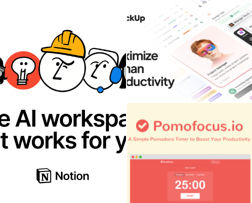 Best Productivity & Planning Tools for Focused Creators cover photo collage