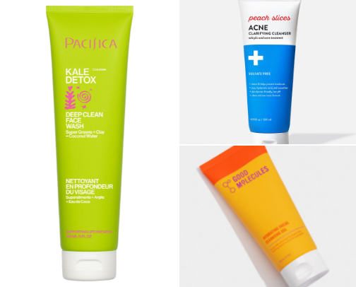 Fungal acne safe skincare🧴🫧🧼 cover photo collage