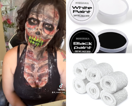 Zombie look cover photo collage