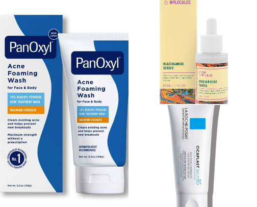 Top SKINCARE *acne approved* cover photo collage