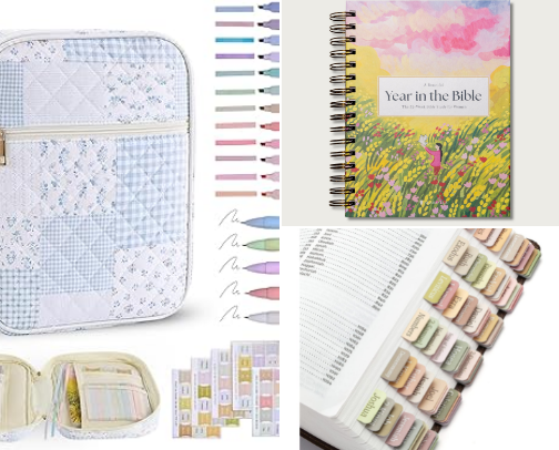 Girly Christian necessities!! 🤍✝️ cover photo collage