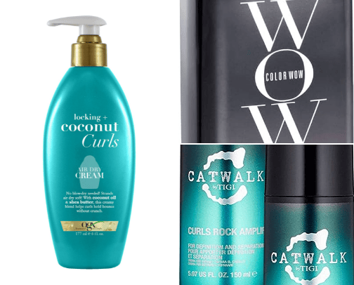 Hair Products For Curly Hair cover photo collage
