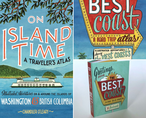 PDF Free - On Island Time: A Traveler's Atlas: Illustrated Adventures on and around the Islands of Washington and British Columbia (Drawn The Road) guide pairings cover photo collage