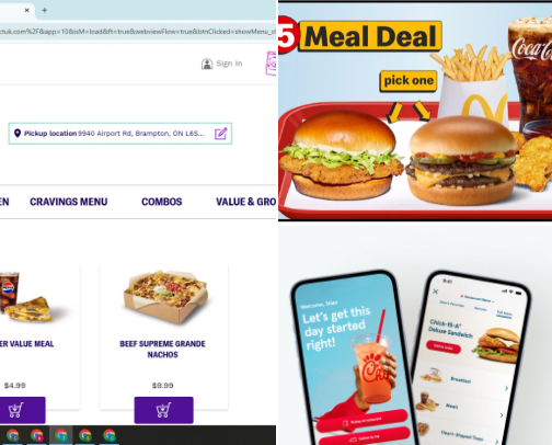 Guilty pleasures fast food cover photo collage