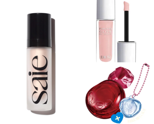 fav glowy makeup products!! cover photo collage