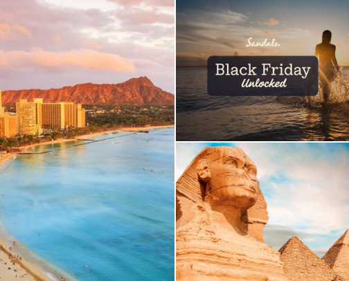 2025 Travel Tuesday Deals cover photo collage