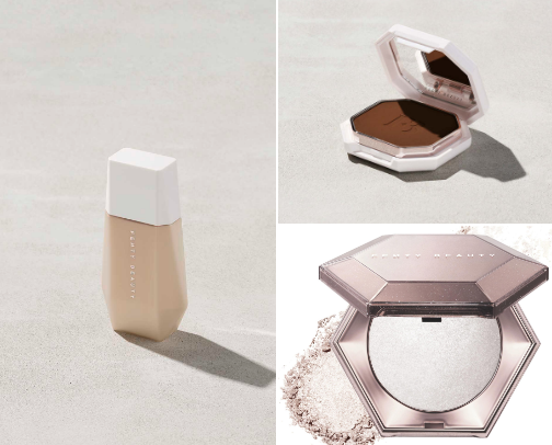 Face and body care fenty beauty by Rihanna cover photo collage