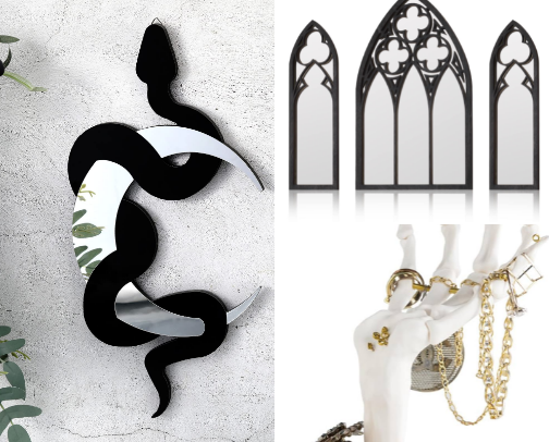 Goth home accessories cover photo collage