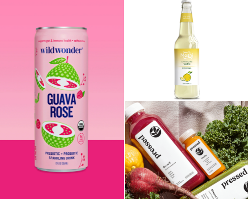 Tasty gut health drinks 💚 cover photo collage