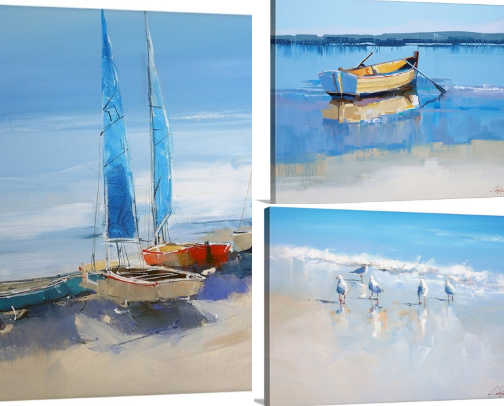 Coastal Beach Decor for a Fresh and Bright Home cover photo collage