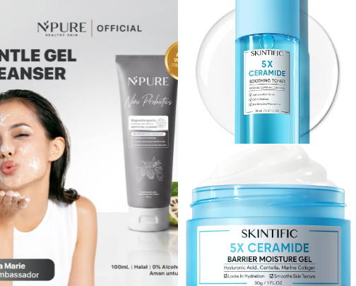 Postpartum Skincare Essentials for Healthy, Glowing Skin✨ cover photo collage