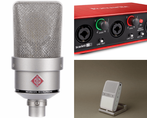 Voice Acting Equipment cover photo collage