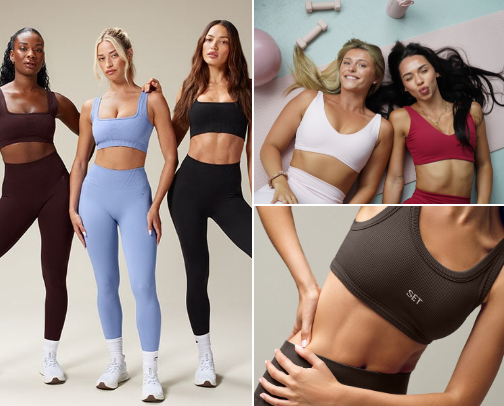 Gym outfits cover photo collage