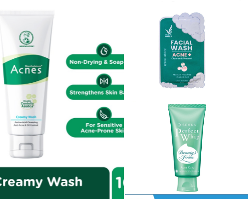 Best Facial Washes for Acne-Prone Skin cover photo collage
