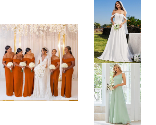 Say Yes to Your Dream Wedding Dress cover photo collage