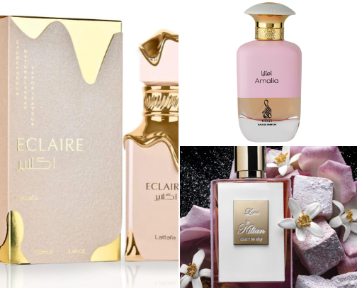 Fall in love one perfume at a time cover photo collage
