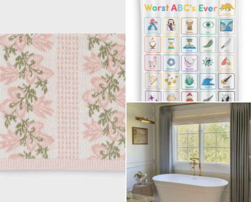Bathroom accessories cover photo collage