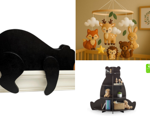 Woodland Creatures Nursery cover photo collage